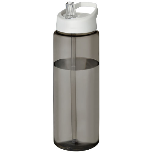 Bouteille sport personnalisable 850 ml Ocean Plastic H2O Active® Charbon et Blanc